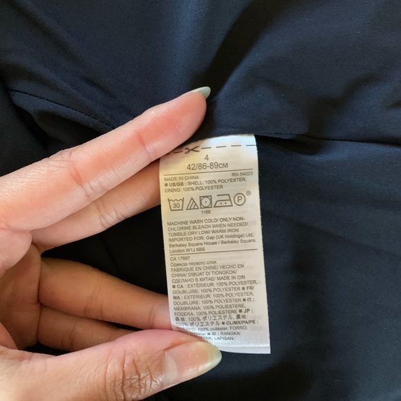 Banana Republic Blue and Orange Peplum Top - Picture 5 of 6